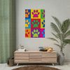 101894-138.jpg Paw Prints Pop Art Poster