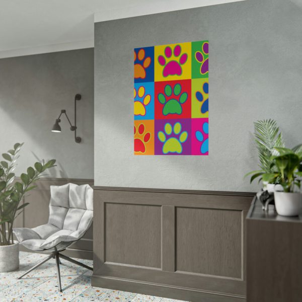 101894-139.jpg Paw Prints Pop Art Poster