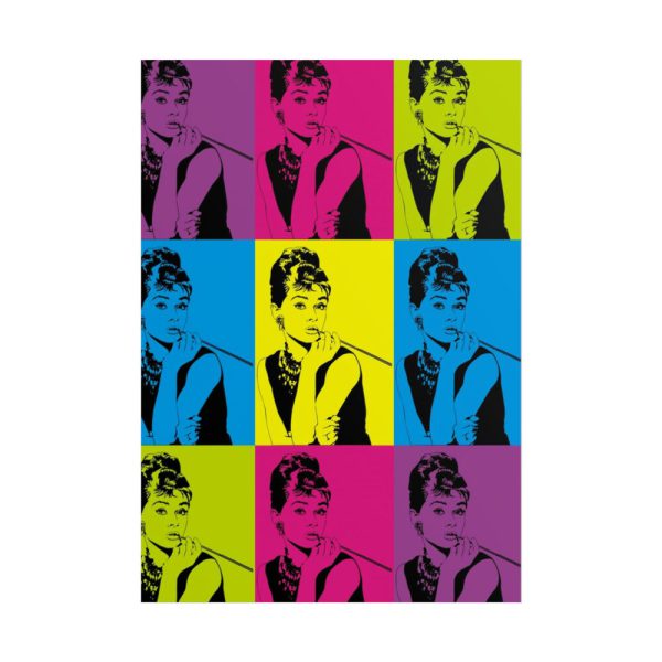 Audrey Hepburn Pop Art Poster