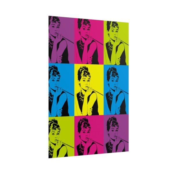 Audrey Hepburn Pop Art Poster