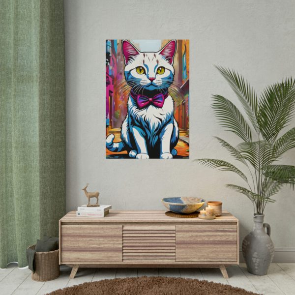 Cat Pop Art Illustration Graffiti I Poster