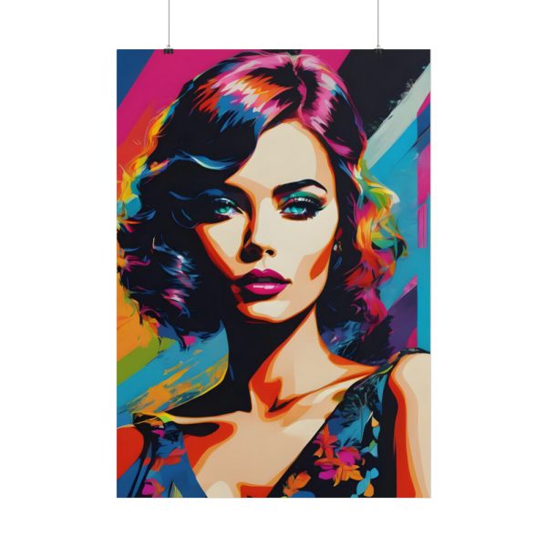 101894-186.jpg Pop Art Woman Portrait III Poster