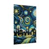 101894-2.jpg Whimsical and Vibrant Nighttime Landscape Poster