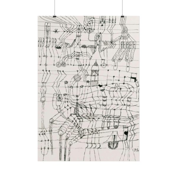 101894-221.jpg Drawing Knotted in the Manner of a Net (1920) by Paul Klee Poster