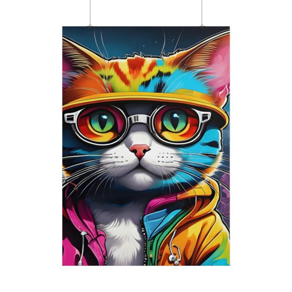 101894-241.jpg Cat Pop Art Illustration Graffiti II Poster