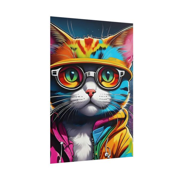 101894-242.jpg Cat Pop Art Illustration Graffiti II Poster