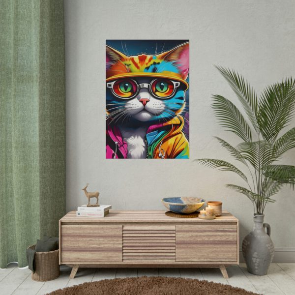 101894-243.jpg Cat Pop Art Illustration Graffiti II Poster
