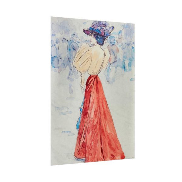 101894-287.jpg Elegant With a Red Skirt Poster