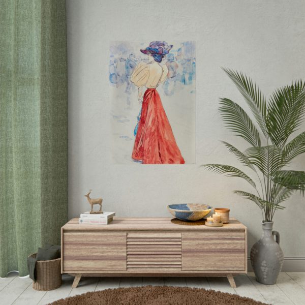 101894-288.jpg Elegant With a Red Skirt Poster