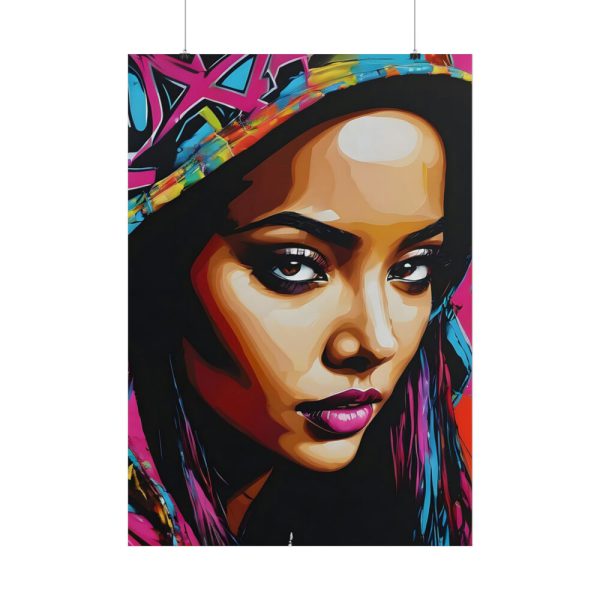 101894-326.jpg Woman Pop Art Graffiti Art IV Poster