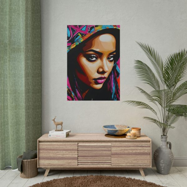 101894-328.jpg Woman Pop Art Graffiti Art IV Poster
