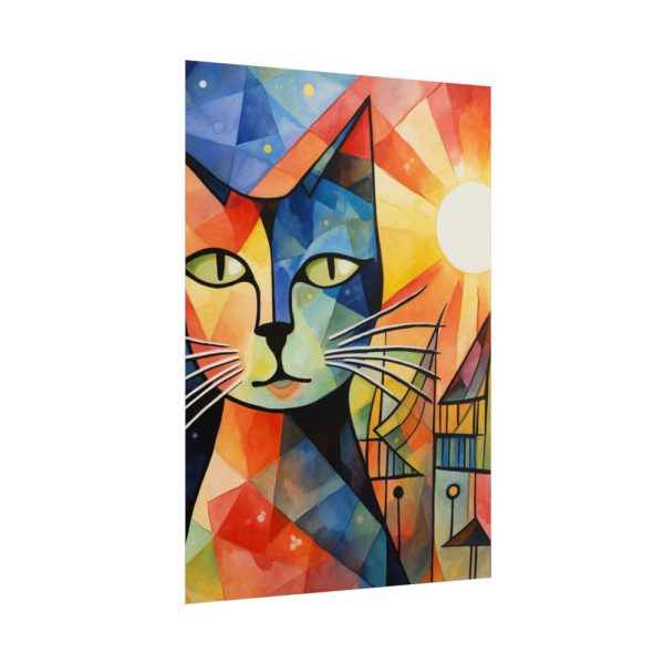 101894-337.jpg Cat Portrait Pop Art Poster