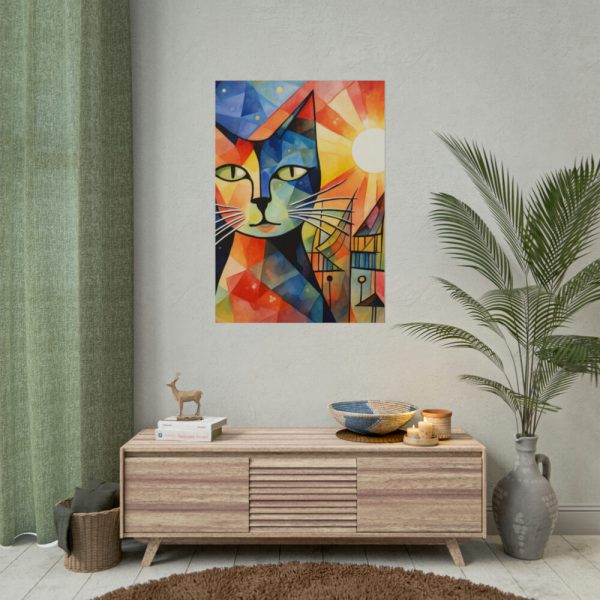 101894-338.jpg Cat Portrait Pop Art Poster