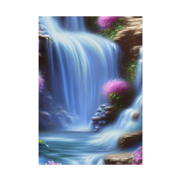 101894-35.jpg Waterfall in Blur Flow Style Poster