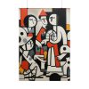 Abstract Crowd Contemporary Art Poster