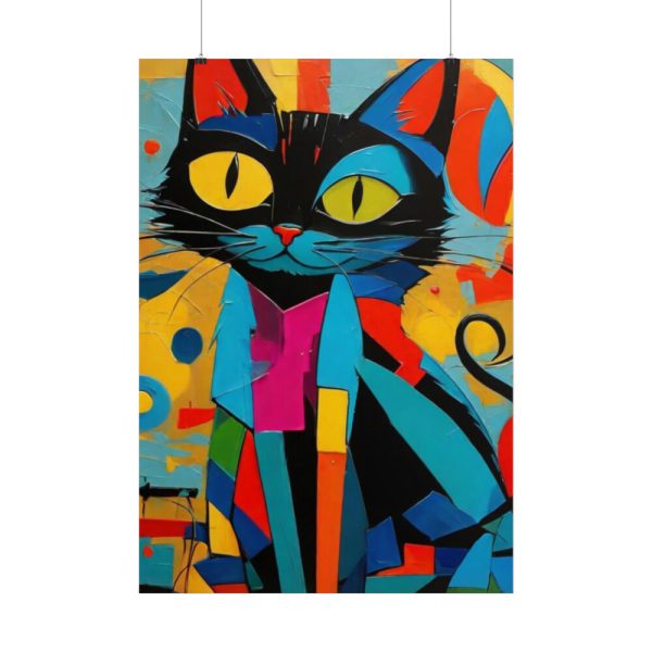 101894-366.jpg Cat Abstract Pop Art Print Poster
