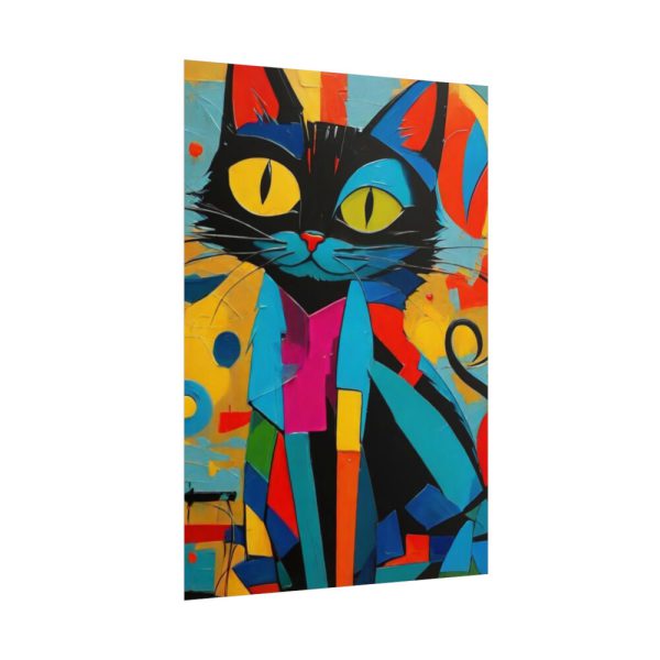 101894-367.jpg Cat Abstract Pop Art Print Poster