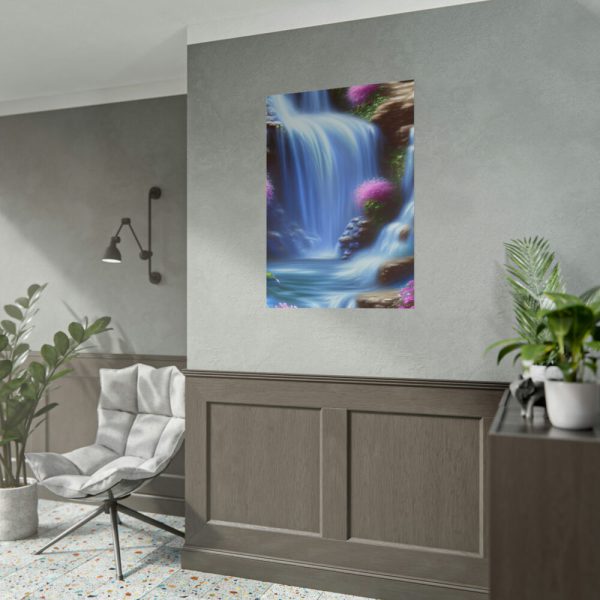 101894-39.jpg Waterfall in Blur Flow Style Poster