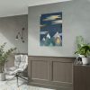 101894-414.jpg Mountains With a Silhouette Wolf Boho Style Poster