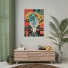 Boho Cow Skull Poster