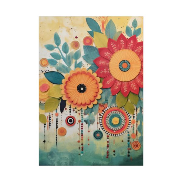 101894-435.jpg Whimsical Boho Style Flowers Poster