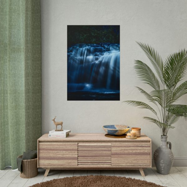 101894-53.jpg Waterfall at Night Poster