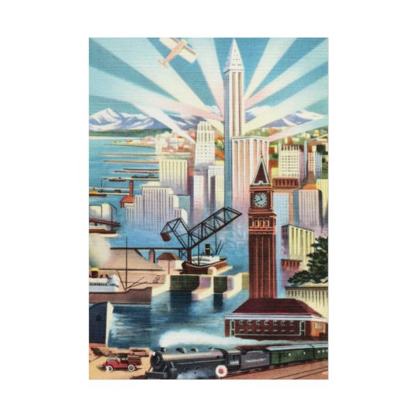 Seattle, Glamour City of Washington Poster