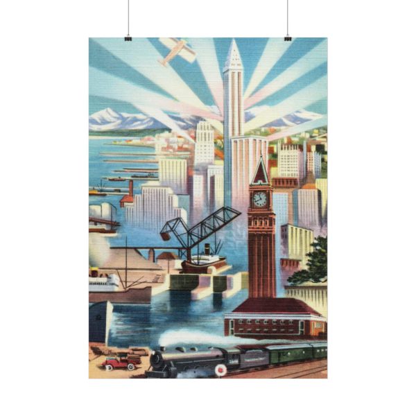 Seattle, Glamour City of Washington Poster