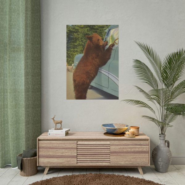 Holdup Bear at Yellowstone National Park Poster