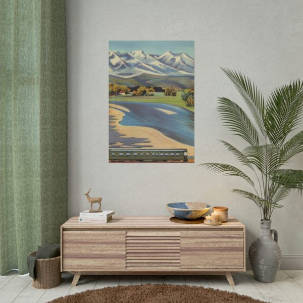 Crazy Mountain and Yellowstone River Poster