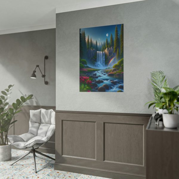 101894-99.jpg Waterfall in Woods Poster