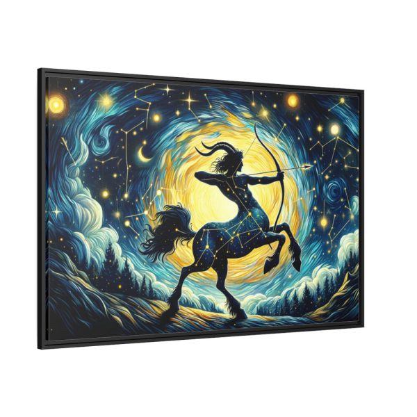 88289-100.jpg Zodiac Sign of Sagitarius Framed Canvas