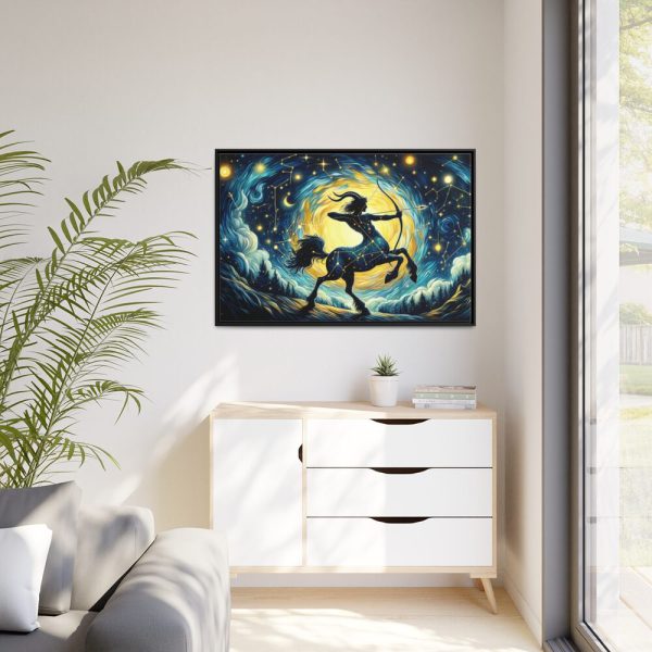 88289-103.jpg Zodiac Sign of Sagitarius Framed Canvas