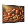 88289-105.jpg Assortment of Pumpkins, Gourds, and Autumn Leaves Framed Canvas