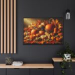 Assortment of Pumpkins, Gourds, and Autumn Leaves Framed Canvas - Image 5