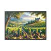 88289-111.jpg Vibrant Atmosphere of Winery Harvest Framed Canvas