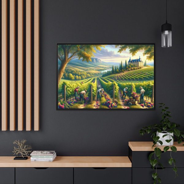 88289-114.jpg Vibrant Atmosphere of Winery Harvest Framed Canvas