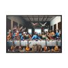 Modern Adaptation of Leonardo da Vinci's 'The Last Supper' With Legendary Musicians Framed Canvas