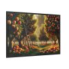 88289-125.jpg Orchard Bounty With Fruit-Laden Trees And RusticLadder Framed Canvas