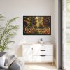 88289-128.jpg Orchard Bounty With Fruit-Laden Trees And RusticLadder Framed Canvas