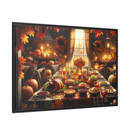 Capturing the Spirit of Thanksgiving Framed Canvas