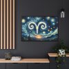 Zodiac Sign of Aries Framed Canvas