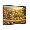 88289-140.jpg Traditional Harvest Scene Capturing the Essence of Pastoral Landscapes Framed Canvas