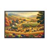 88289-141.jpg Traditional Harvest Scene Capturing the Essence of Pastoral Landscapes Framed Canvas