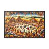 88289-151.jpg Spirit of Folk Art, Featuring a Harvest Festival Scene Framed Canvas