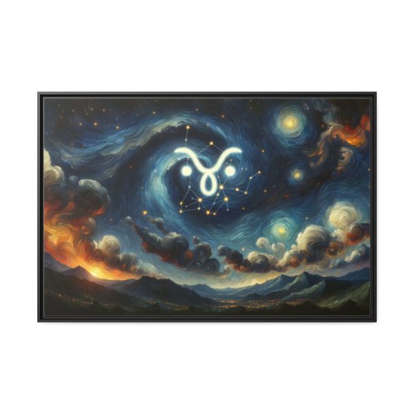 88289-16.jpg Zodiac Sign of Taurus Framed Canvas
