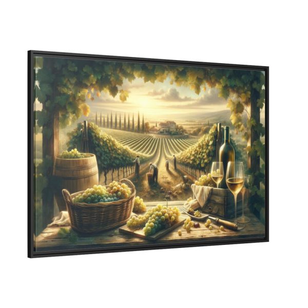 88289-165.jpg Grape Harvest With Lush Vineyards Framed Canvas