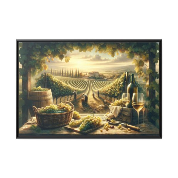 88289-166.jpg Grape Harvest With Lush Vineyards Framed Canvas