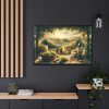 88289-169.jpg Grape Harvest With Lush Vineyards Framed Canvas