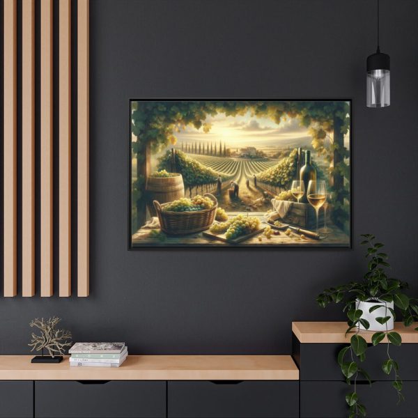88289-169.jpg Grape Harvest With Lush Vineyards Framed Canvas